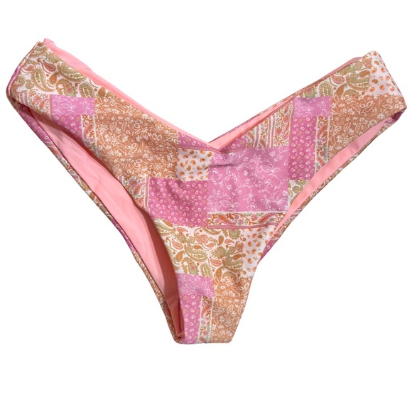 Elysiian Pink Paisley Bikini Set • Sonoma Scoop Neck Top & Kauai Bottom • NEW - Picture 12 of 16